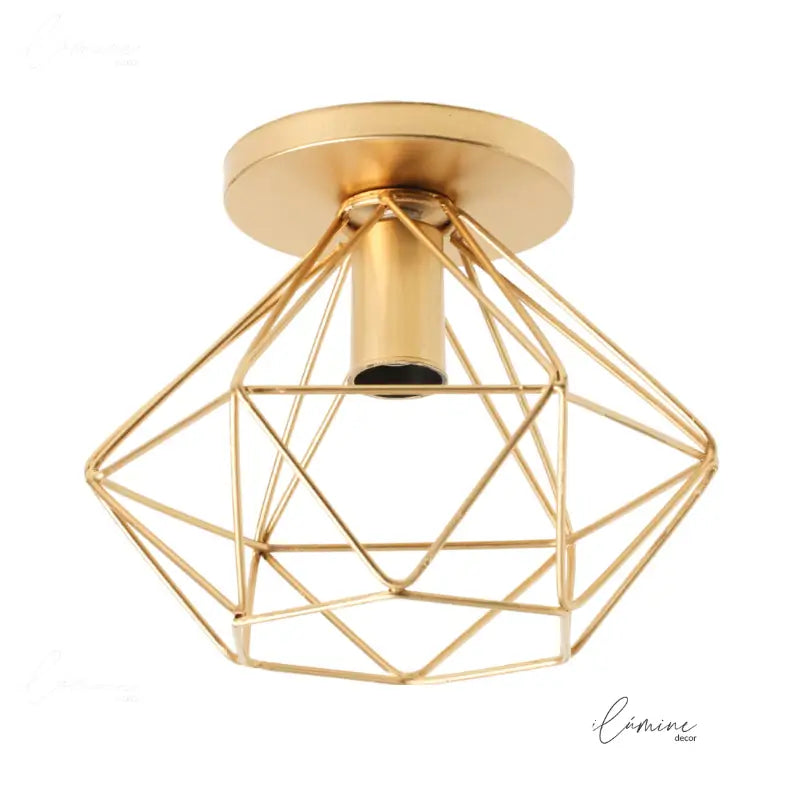 Luminária de Teto Diamante Aramado - Ilúmine Decor