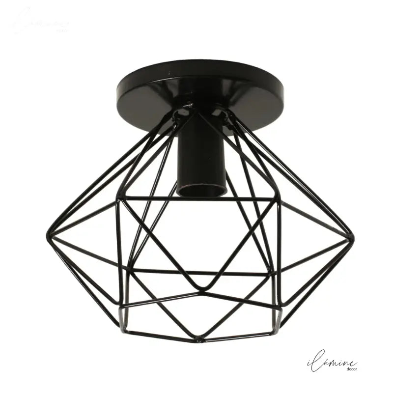 Luminária de Teto Diamante Aramado - Ilúmine Decor