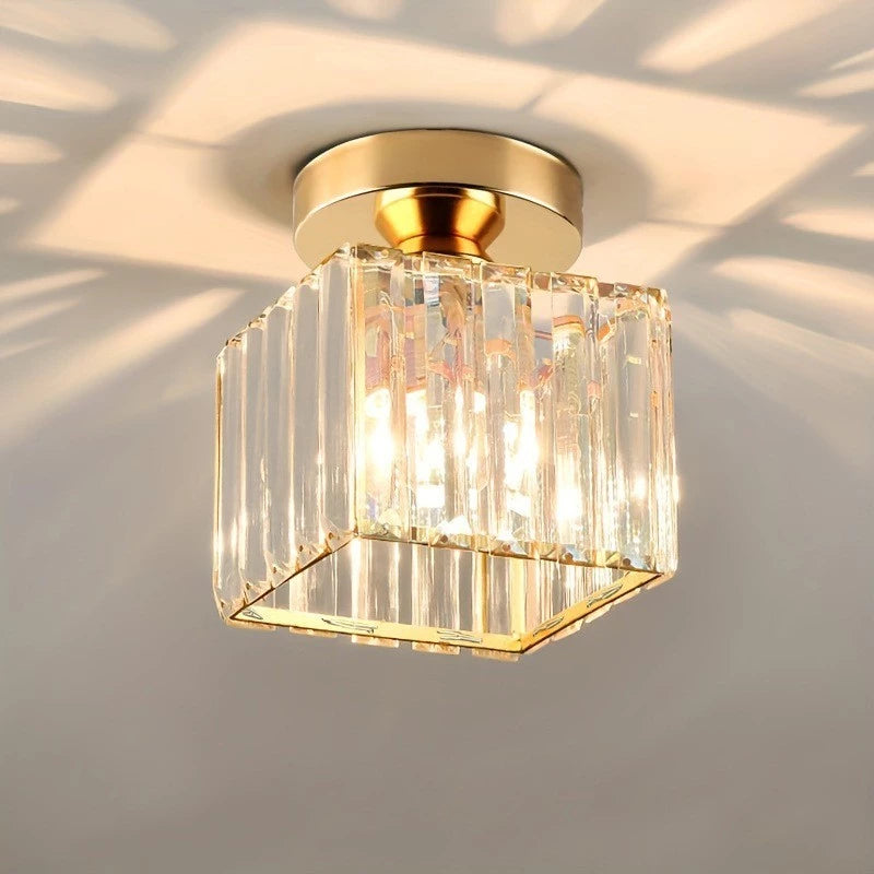Luminária de Teto Sofisticada Cúpula de Vidro Bivolt