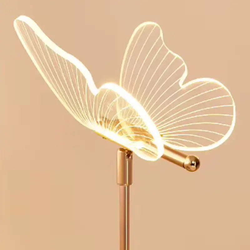 Luminária de Mesa Decorativa Borboleta Nórdica 3 Tons de Luz - Ilúmine Decor