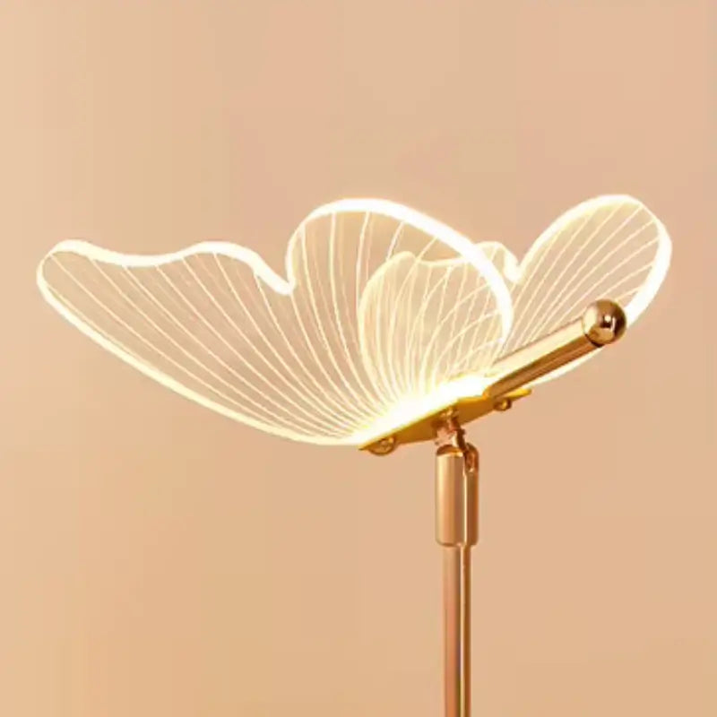 luminária de Mesa Decorativa Borboleta Nórdica 3 Tons de Luz - Ilúmine Decor
