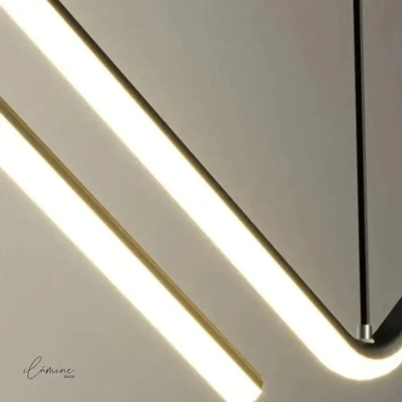 Lustre Pendente Para Sala 90cm - Hoffa - Ilúmine Decor