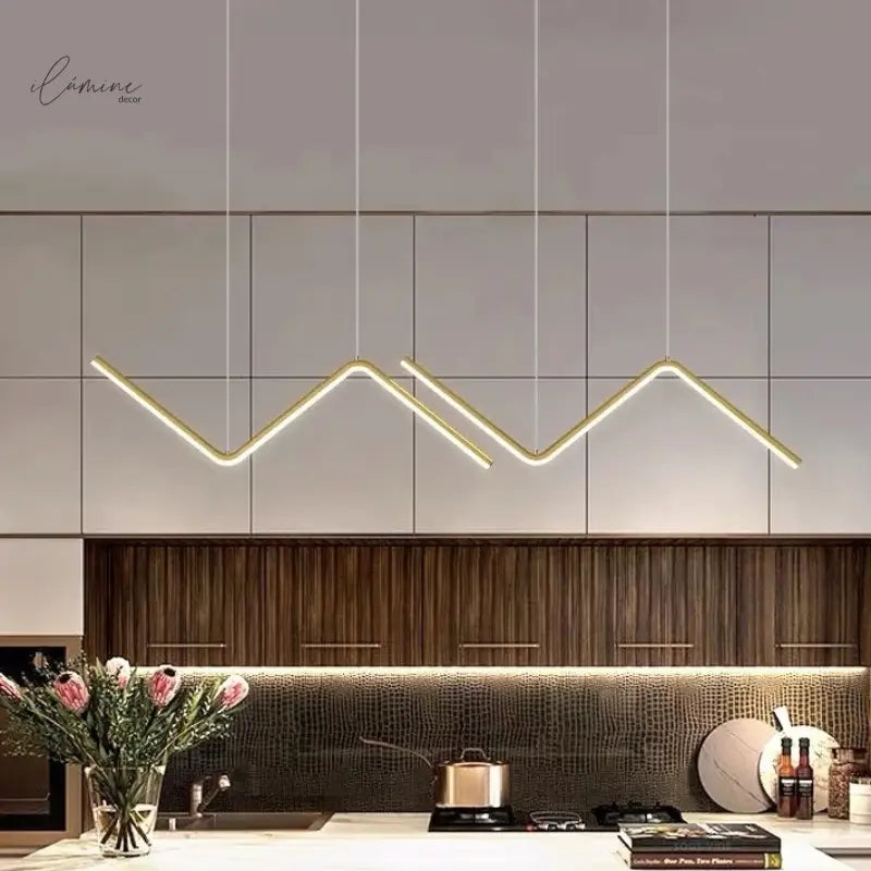 Lustre Pendente Para Sala 90cm - Hoffa - Ilúmine Decor