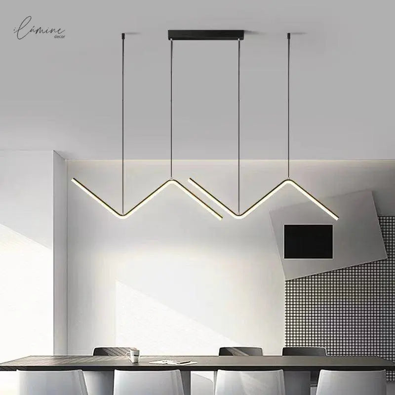 Lustre Pendente Para Sala 90cm - Hoffa - Ilúmine Decor
