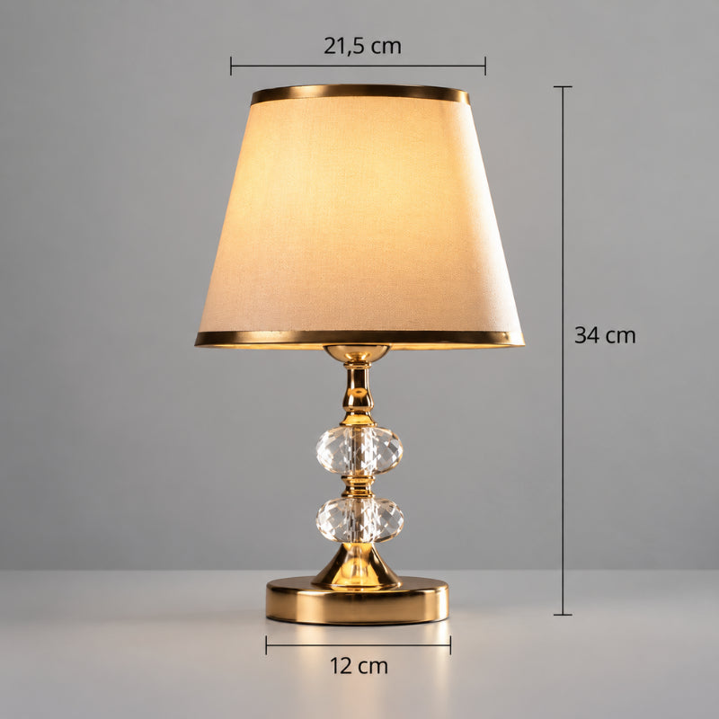 Abajur Dourado 3 Tons de luz Touch - Ilumine Decor