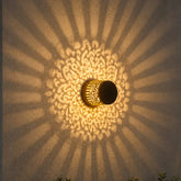 Arandela Solar LED Mandala Luz Quente IP65 para Jardim - Ilúmine Decor