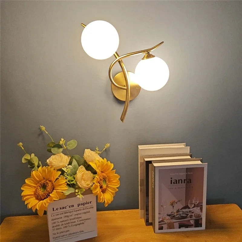 Arandela de Parede Bola de Vidro Moderna - Ilúminedecor
