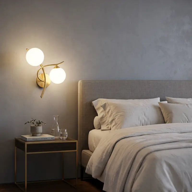 Arandela de Parede Bola de Vidro Moderna - Ilúminedecor