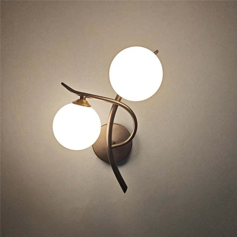 Arandela de Parede Bola de Vidro Moderna - Ilúminedecor
