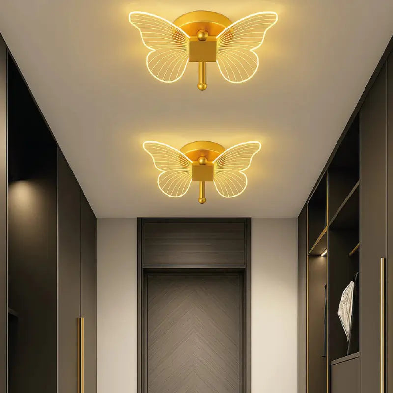 Arandela de Parede Borboleta Sofisticada - Ilúmine Decor