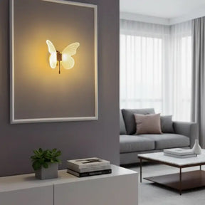 Arandela de Parede Borboleta Sofisticada - Ilúmine Decor