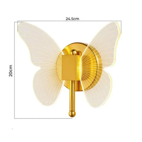 Arandela de Parede Borboleta Sofisticada - Ilúmine Decor