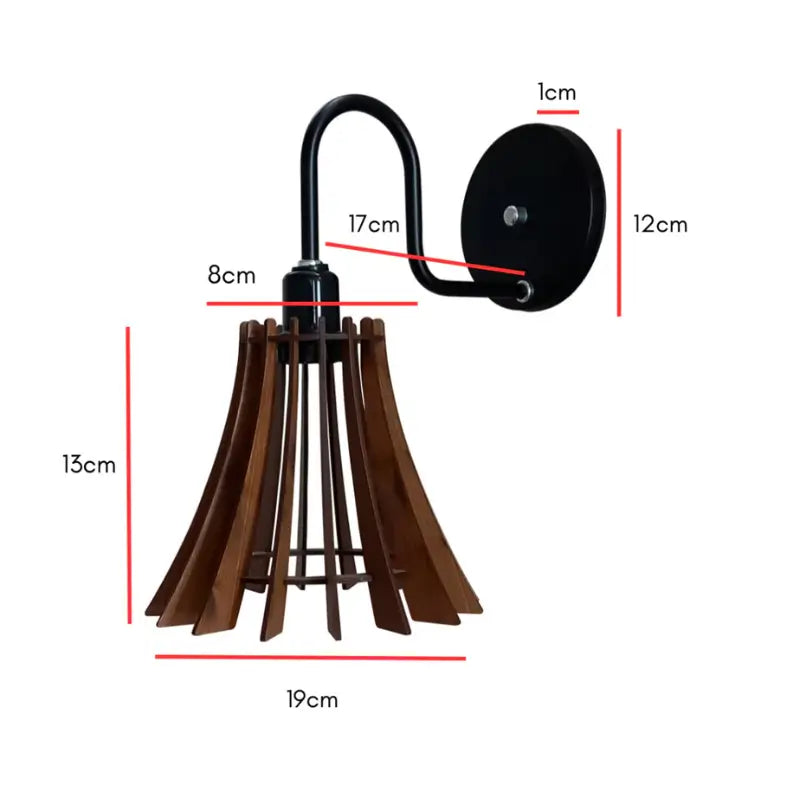 Arandela de Parede Cúpula Tulipa para Quarto - Ilúmine Decor
