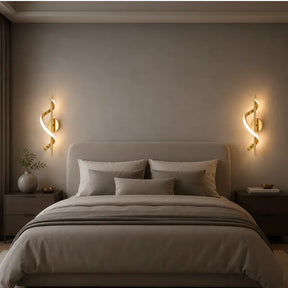 Arandela de Parede Espiral LED de Quarto - Ilumine Decor