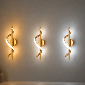 Arandela de Parede Espiral LED de Quarto - Ilumine Decor