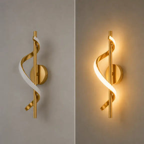 Arandela de Parede Espiral LED de Quarto - Ilumine Decor