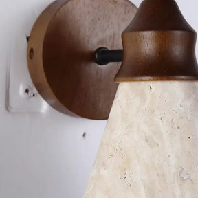 Arandela de Parede Estilo Japonês Pedra Natural - Ilúmine Decor