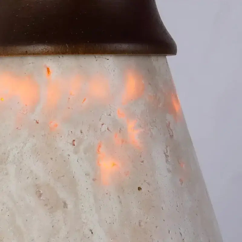 Arandela de Parede Estilo Japonês Pedra Natural - Ilúmine Decor