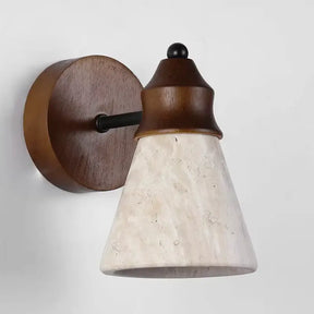 Arandela de Parede Estilo Japonês Pedra Natural - Ilúmine Decor