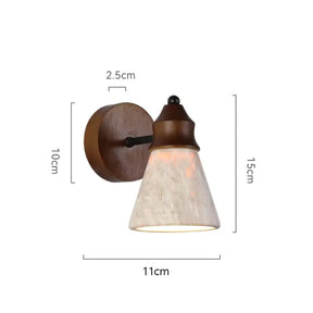 Arandela de Parede Estilo Japonês Pedra Natural - Ilúmine Decor