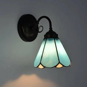 Arandela de Parede Estilo Tiffany Vidro Sextavado Europeia - IIúmine Decor