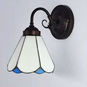 Arandela de Parede Estilo Tiffany Vidro Sextavado Europeia - IIúmine Decor