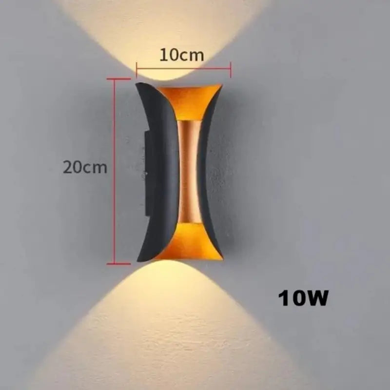 Arandela de Parede Externa IP65 Moderna 10w - Ilúmine Decor