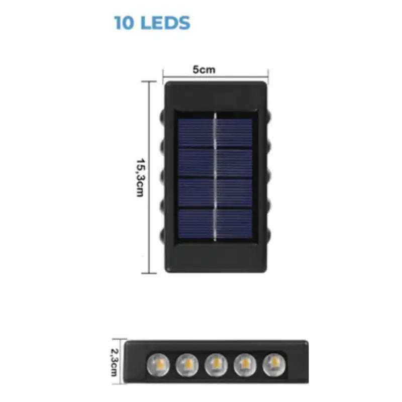 Arandela de Parede Externa à Prova d’Água Kit 2 unidades - IlúmineDecor