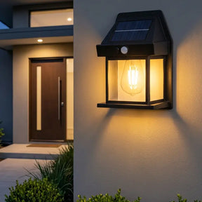 Arandela de Parede Externa Solar LED com Sensor de Movimento - Ilúmine Decor