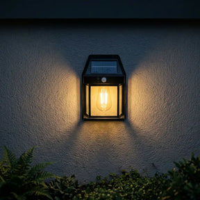 Arandela de Parede Externa Solar LED com Sensor de Movimento - Ilúmine Decor