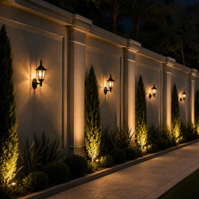 Arandela de Parede Externa Vintage Sextavada para Jardim - Ilúmine Decor