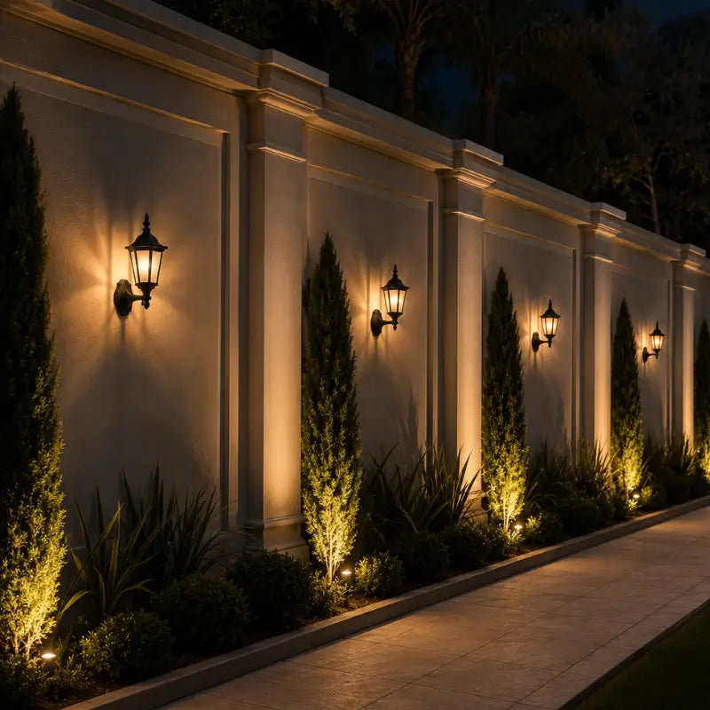 Arandela de Parede Externa Vintage Sextavada para Jardim - Ilúmine Decor