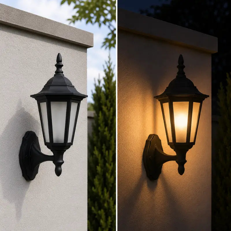 Arandela de Parede Externa Vintage Sextavada para Jardim - Ilúmine Decor