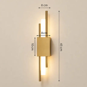 Arandela de Parede LED Dourada 3 Tons de Luz - Ilúmine Decor