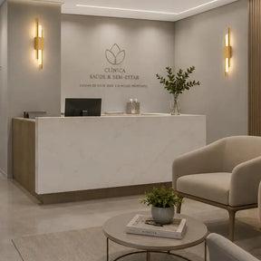 Arandela de Parede LED Dourada 3 Tons de Luz - Ilúmine Decor