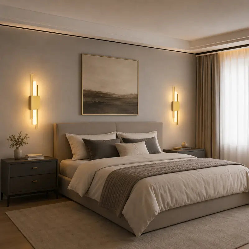 Arandela de Parede LED Dourada 3 Tons de Luz - Ilúmine Decor
