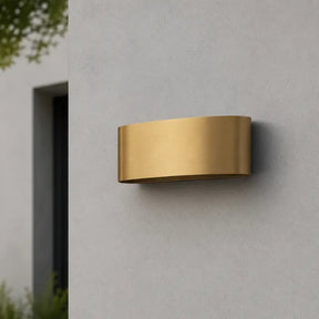 Arandela de Parede LED Externa IP65 Dourada 6w - Ilúmine Decor