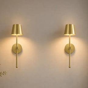Arandela de Parede LED Retrô Recarregável Sem Fio - Ilúmine Decor