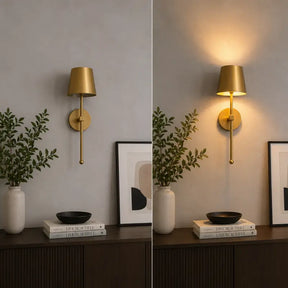 Arandela de Parede LED Retrô Recarregável Sem Fio - Ilúmine Decor