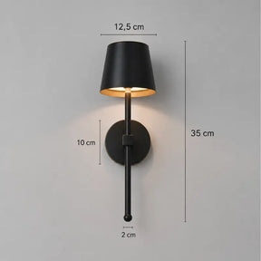 Arandela de Parede LED Retrô Recarregável Sem Fio - Ilúmine Decor