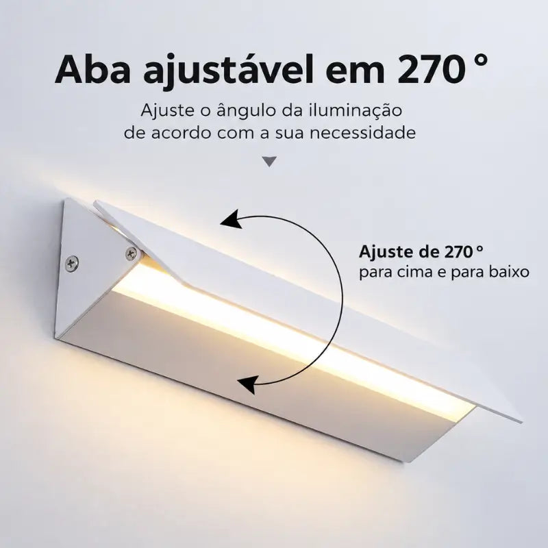 Arandela de Parede LED em Alumínio Ajustável 270°