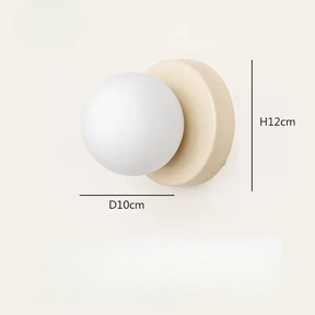 Arandela de Parede Minimalista com Globo de Vidro