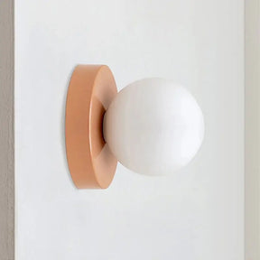 Arandela de Parede Minimalista com Globo de Vidro