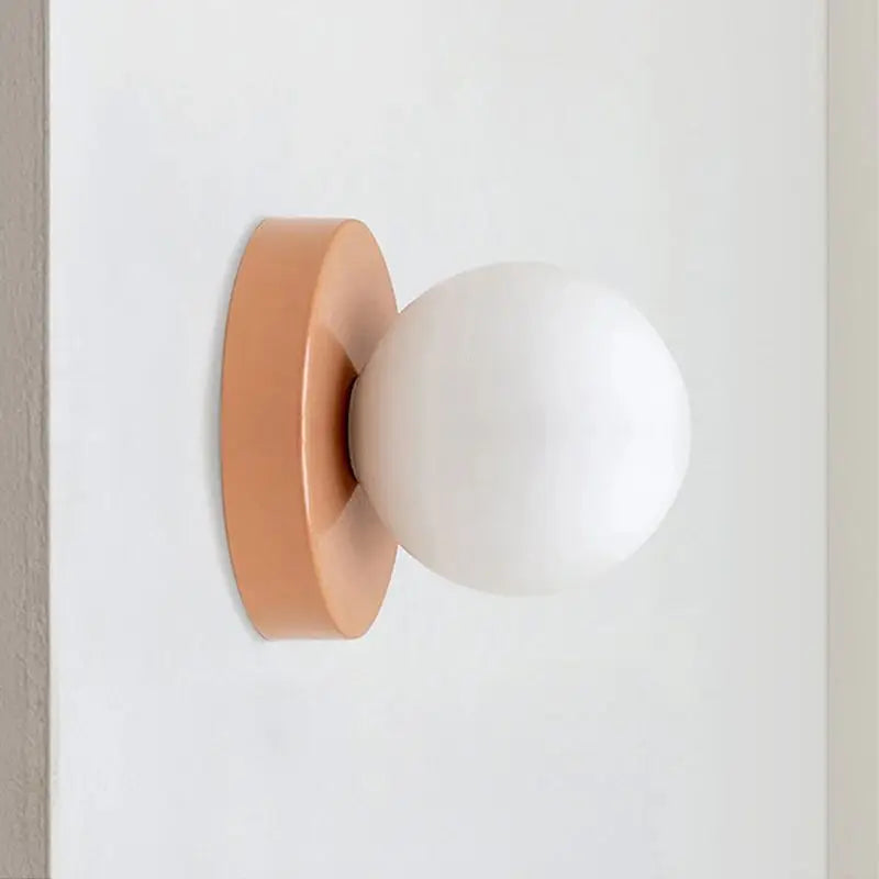 Arandela de Parede Minimalista com Globo de Vidro