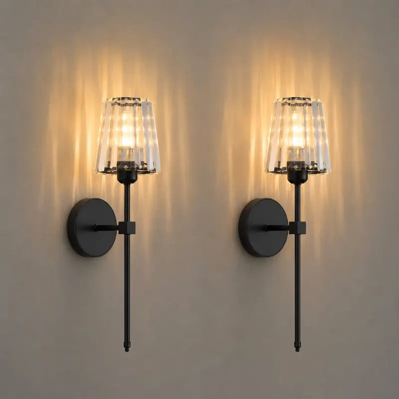 Arandela de Parede Nórdica em Cristal para Cabeceira - Ilúmine Decor