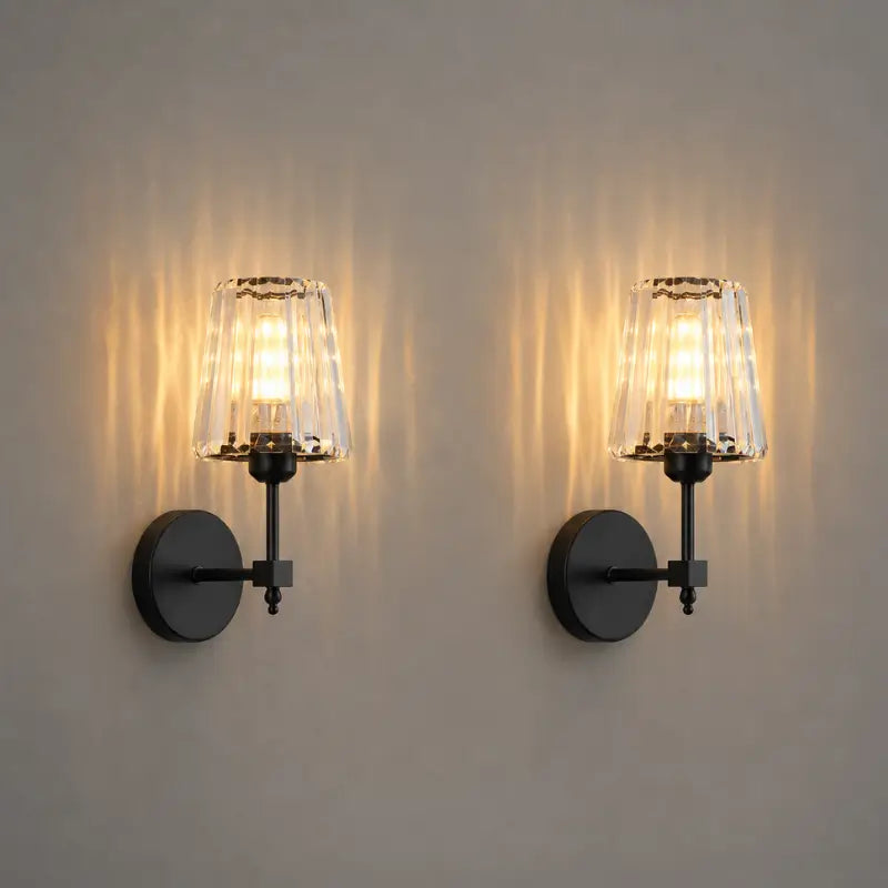 Arandela de Parede Nórdica em Cristal para Cabeceira - Ilúmine Decor
