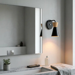 Arandela de Parede Retrô Alumínio para Quarto - Ilúmine Decor