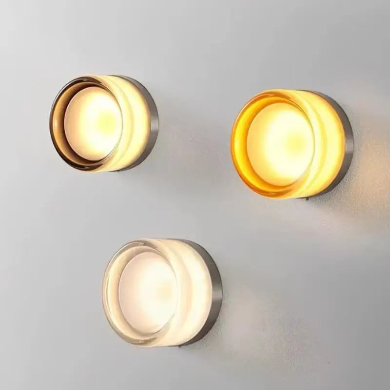 Arandela de Parede em Vidro Âmbar - Ilúmine Decor