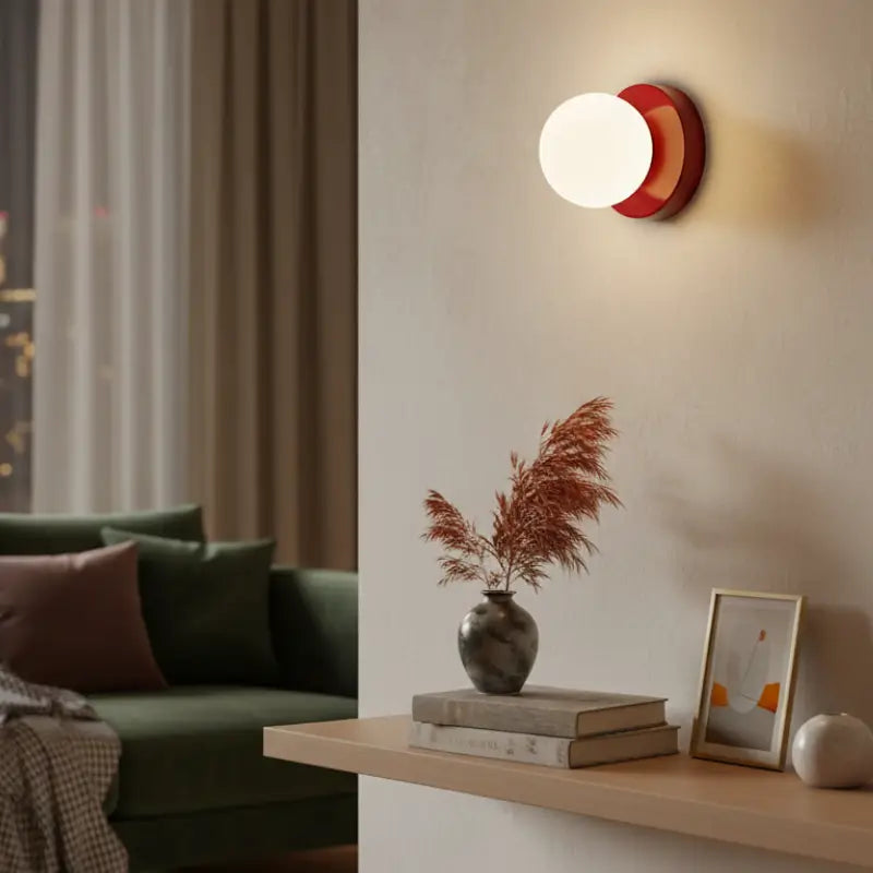 Arandela de Parede Minimalista com Globo de Vidro - Ilúmine Decor