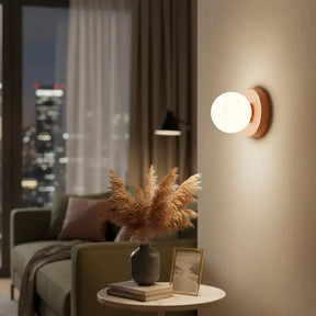 Arandela de Parede Minimalista com Globo de Vidro - Ilúmine Decor